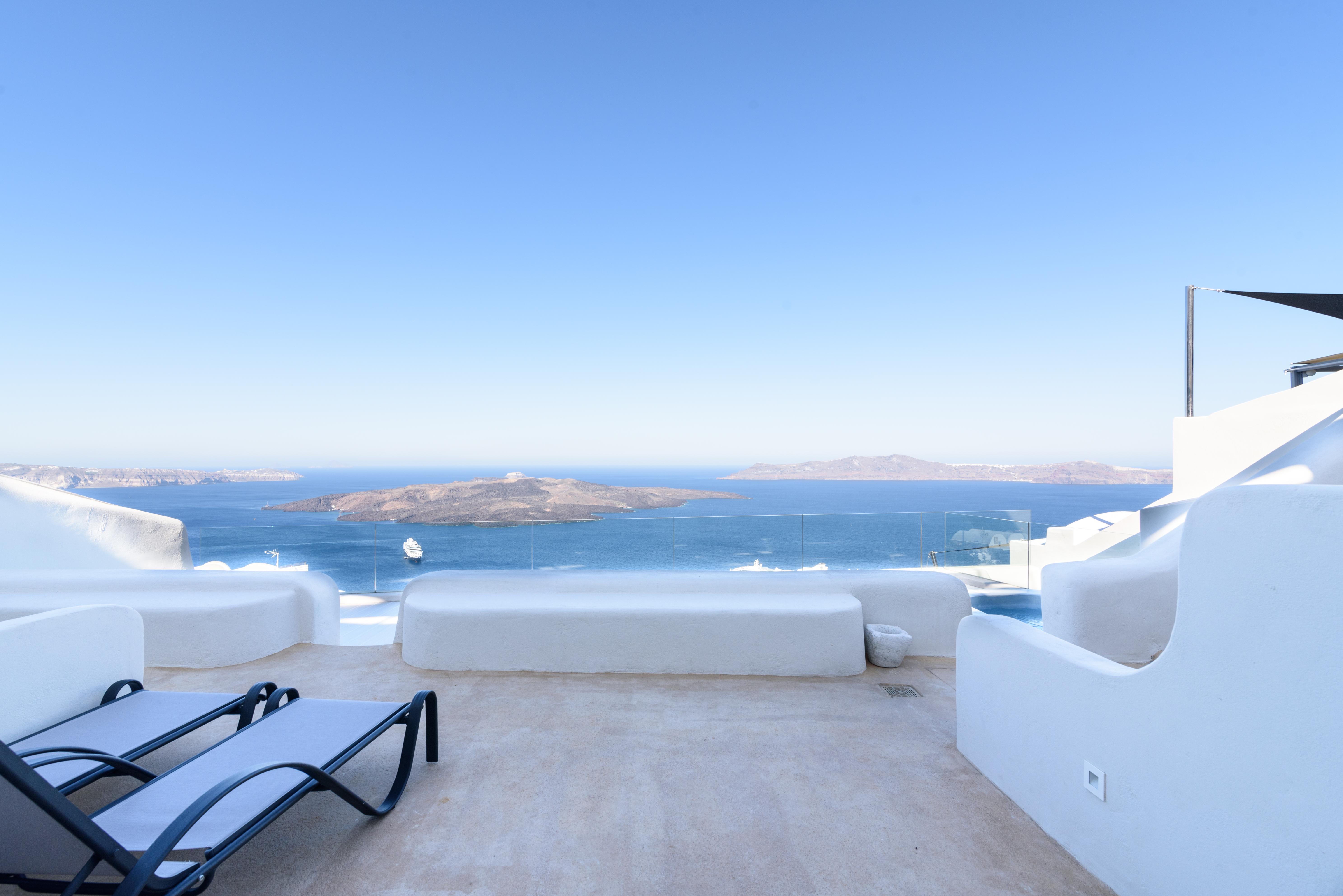 On The Cliff Hotel Fira  Bagian luar foto