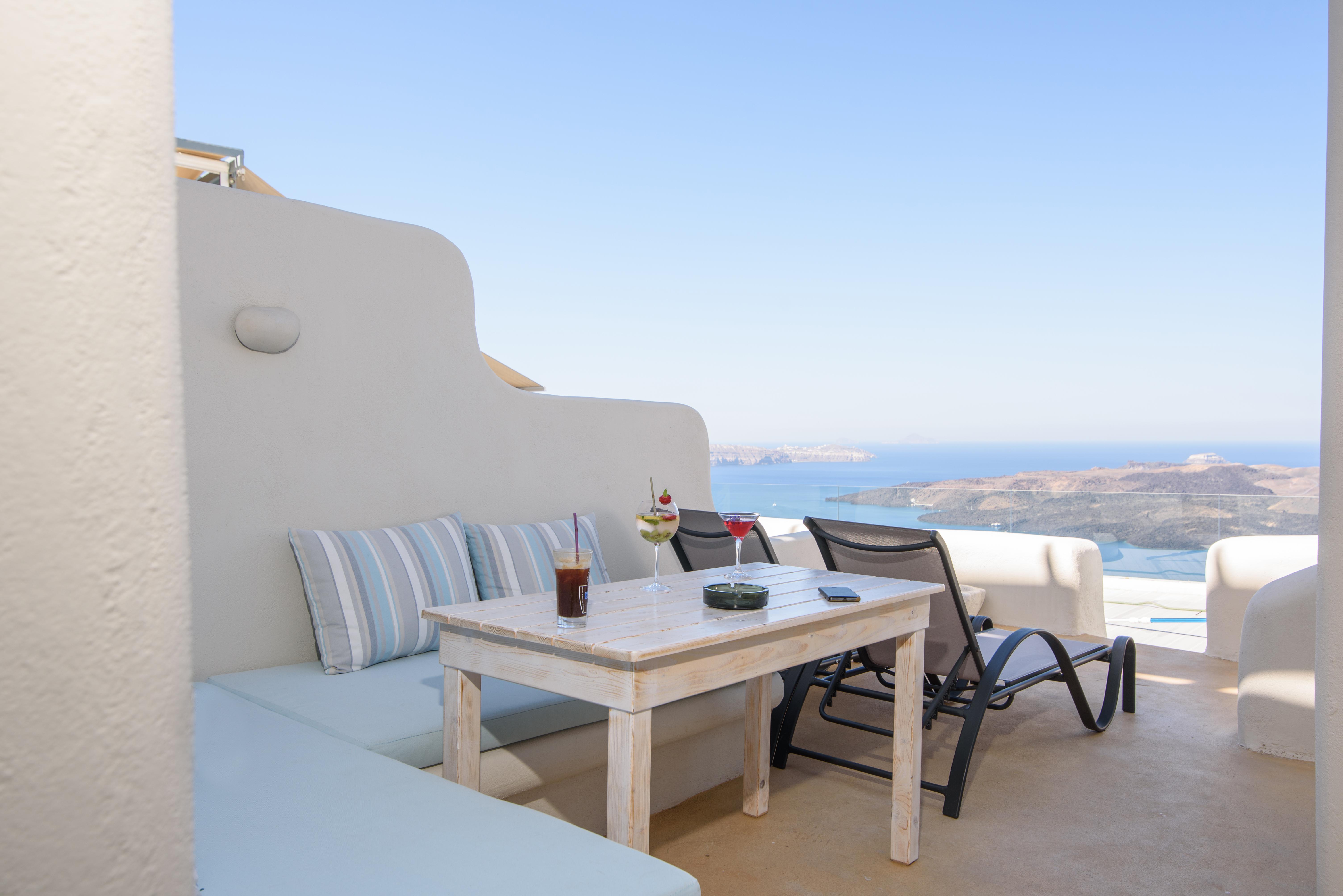 On The Cliff Hotel Fira  Bagian luar foto