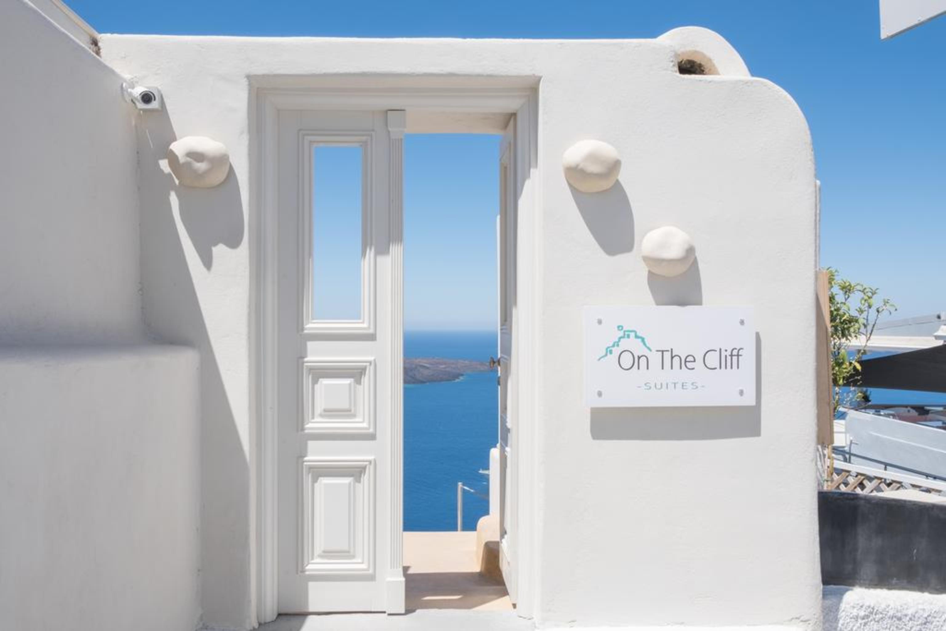 On The Cliff Hotel Fira  Bagian luar foto